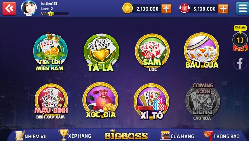 Tài xỉu online Bigboss - Game tài xỉu uy tín nhất 2023