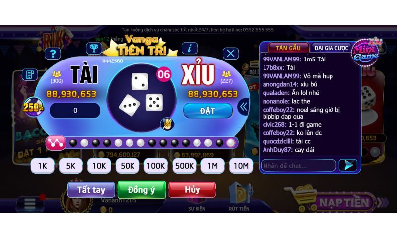 Game tài xỉu rikvip xanh chín.