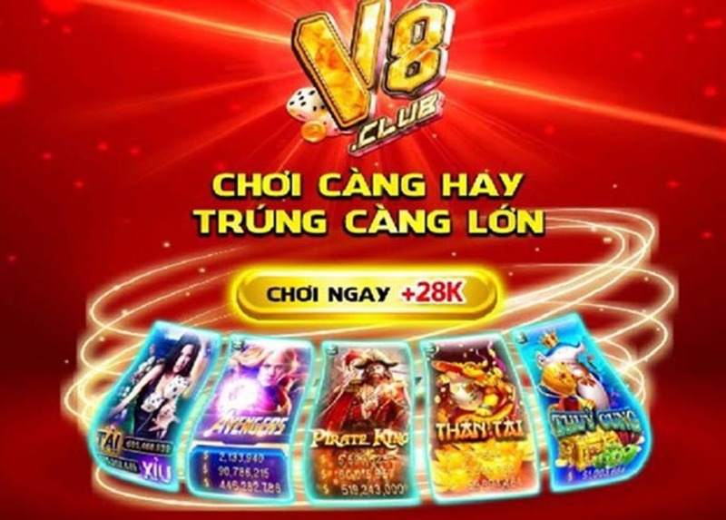 Kho game giải trí cá cược đỉnh cao tại V8 Club tài xỉu